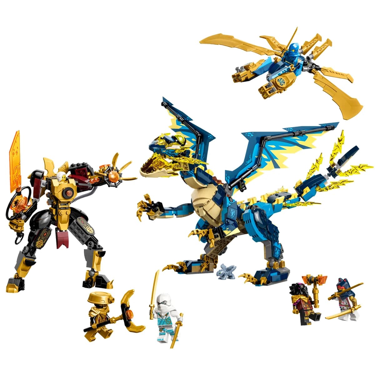LEGO® NINJAGO™ 71796 Smok Żywiołu kontra Mech Cesarzowej