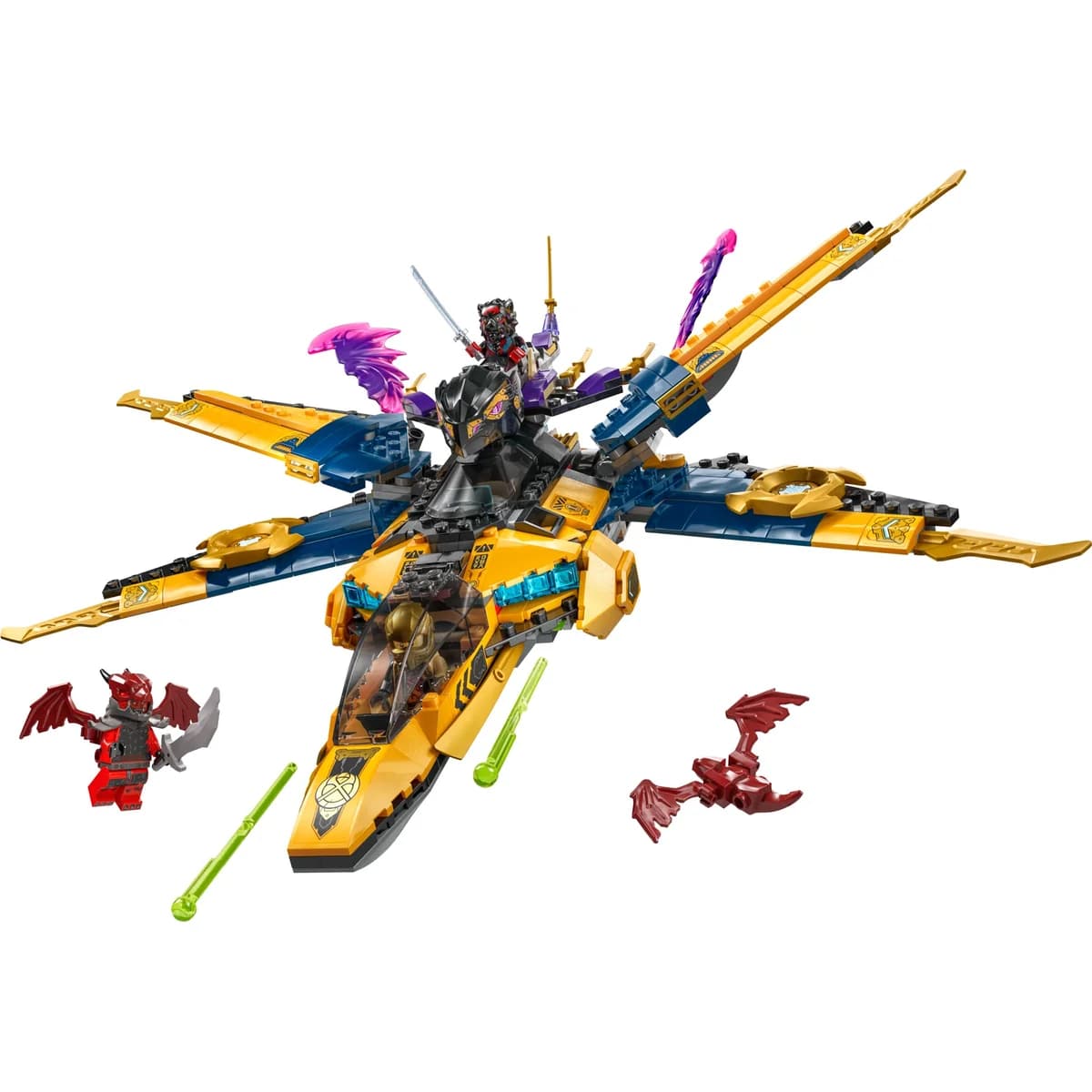 LEGO® NINJAGO™ 71833 Ras i Burzowy Superodrzutowiec Arina