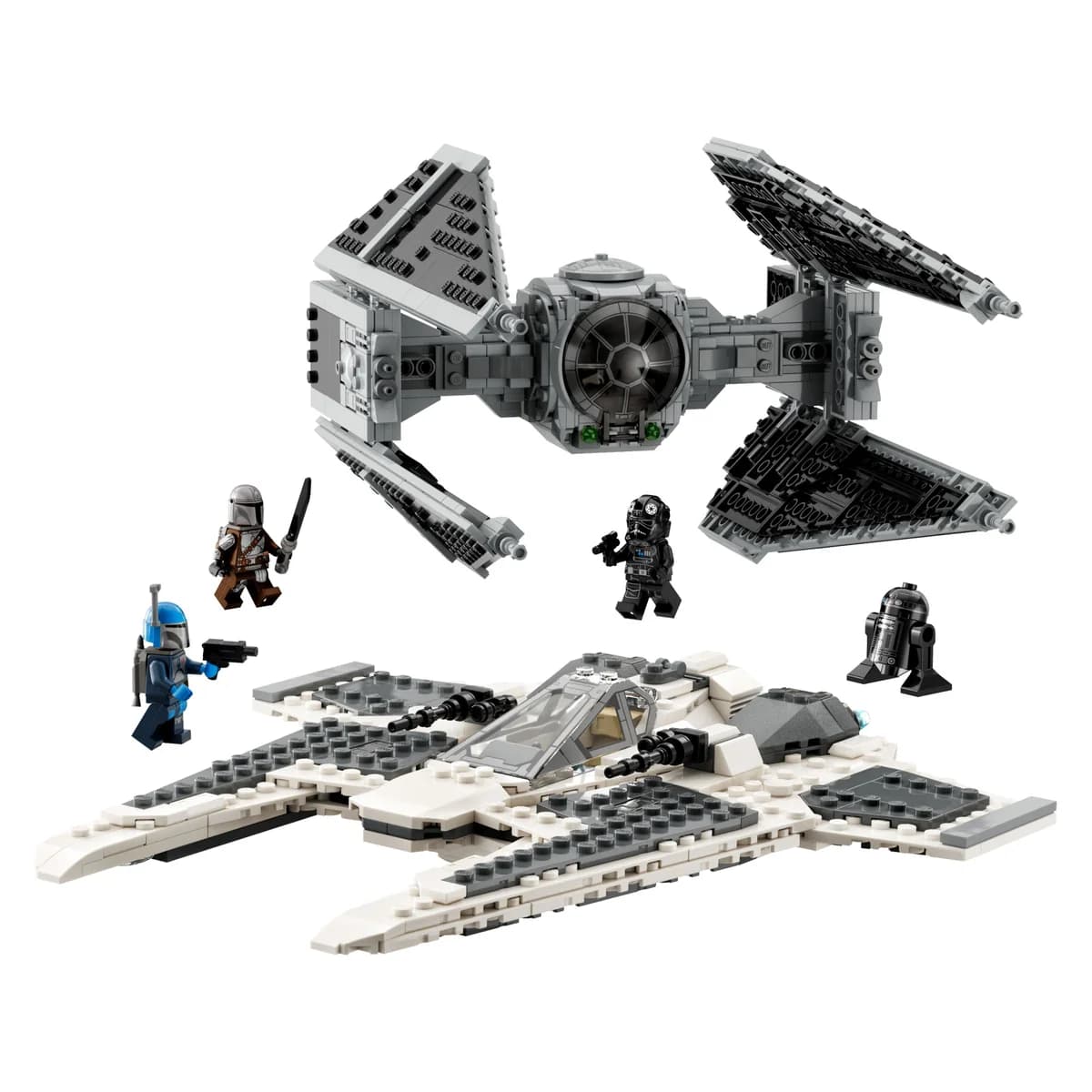 LEGO® Star Wars™ 75348 Mandaloriański myśliwiec Fang Fighter kontra TIE Interceptor