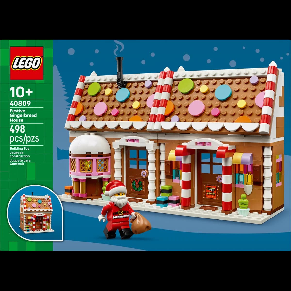 LEGO® Okolicznościowe™ 40809 Seasonal™ Świąteczny Piernikowy Domek